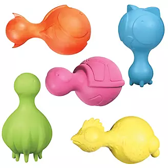 JW Large Squeaky Barbell Dog Toy, Assorted Colors - Shop Chew Toys