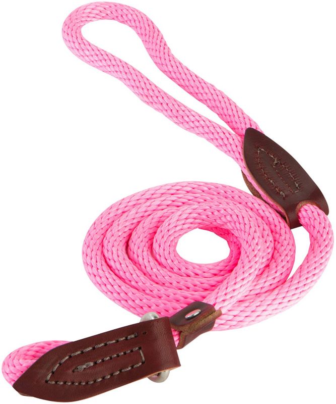 Leather Brothers 3604-68 6 ft. British Slip Loop Rope Leads for Dogs - Pack of 3