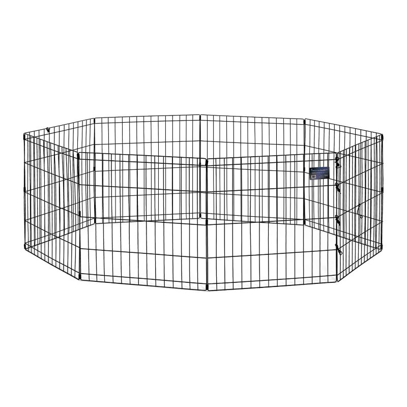 Photos - Pet Carrier / Crate no brand MIDWEST METAL PRODUCTS MidWest Pet Exercise Pen - 8 Panels 30H X 24W Blac 