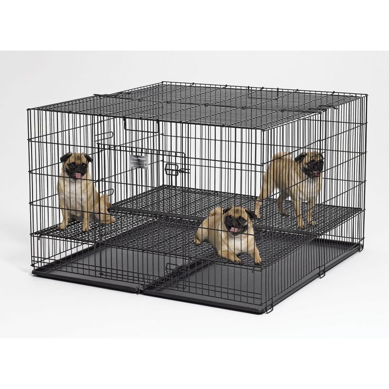 Photos - Pet Carrier / Crate no brand MIDWEST METAL PRODUCTS MidWest Puppy Playpen w/1" Grid 48L x 48W x 30H 248 