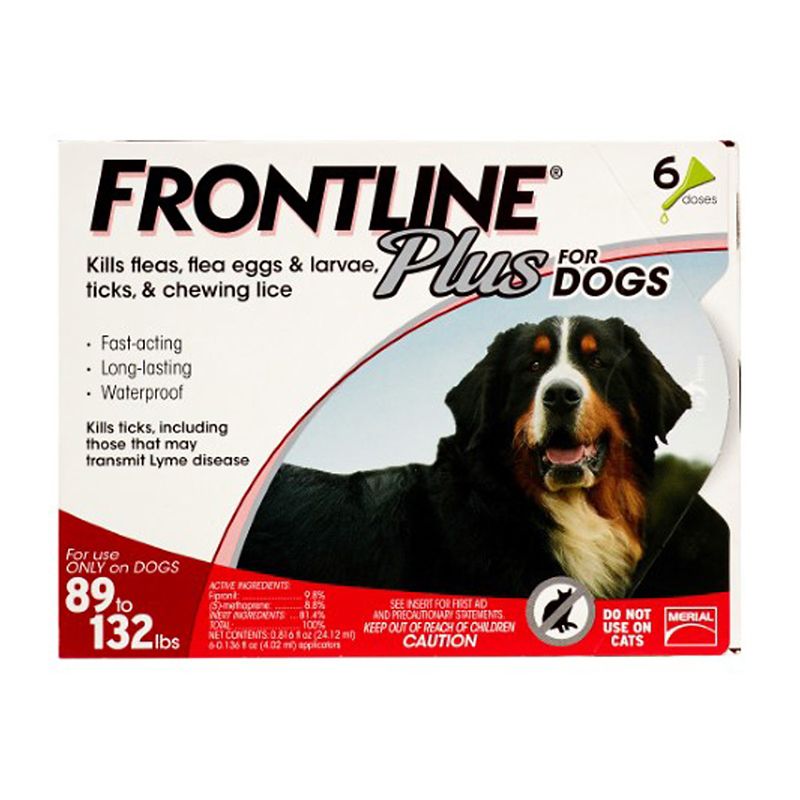 Frontline Plus for Dogs - 6 Month Supply 45-88 Lbs -  OLD WEST PET TREATS, 00742
