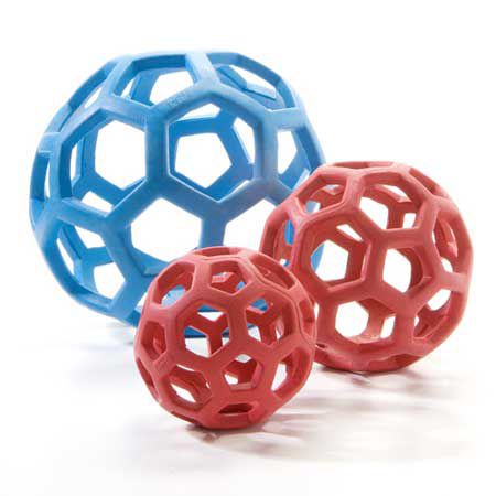 ALL FOR PAWS Pet HOL-ee Roller Dog Toy Puzzle Ball, Natural Rubber -  Lightweight, Ideal Bounce Balls for Dogs -Stretchy Rubber Dog Ball Toy for  Large