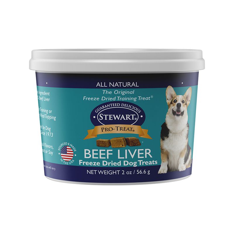 Stewart Freeze Dried Beef Liver Dog Treat 4 oz.