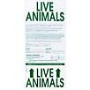 Travel Crate LBL Live Animal Sticker