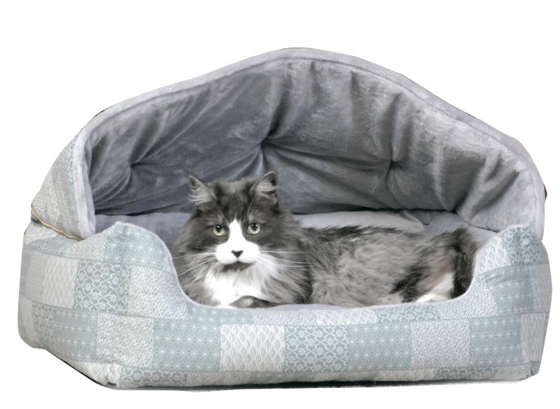 hooded pet bed