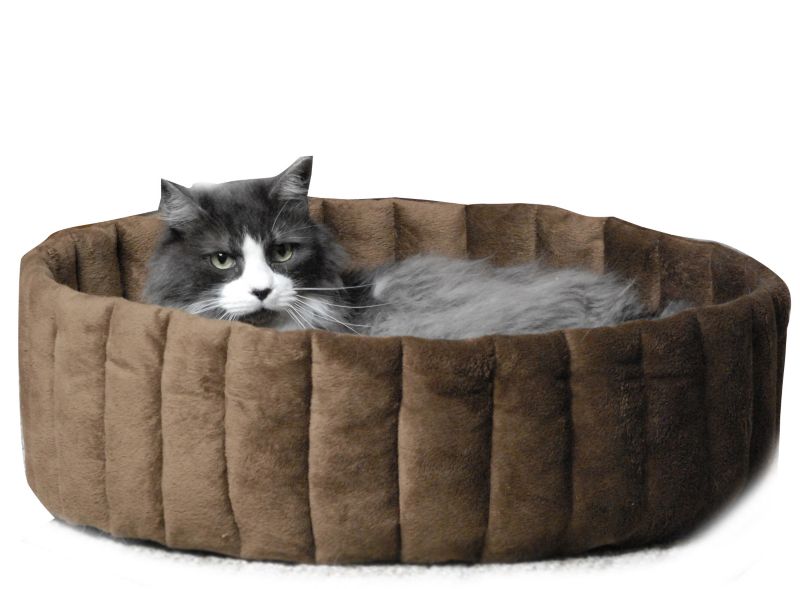 KH Mfg Microfleece Kitty Cup Tan Cat Bed Large (UTM DISTRIBUTING KH3131 655199031313 Cat Supplies Cat Beds Cat Hideaways) photo