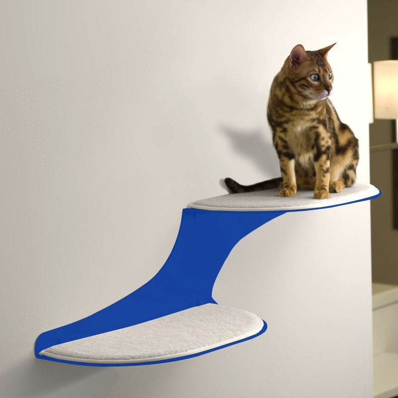 RefinedKind Cat Clouds Blue Cat Shelf