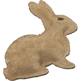 SPOT Dura-Fused Leather Rabbit Dog Toy
