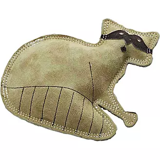 SPOT Dura-Fused Leather Raccoon Dog Toy