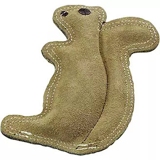 SPOT Dura-Fused Leather Squirrel Dog Toy