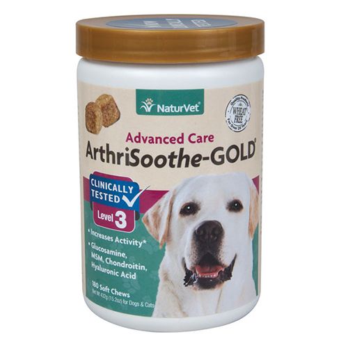 NaturVet ArthriSoothe Gold Pet Soft Chew - 180 ct