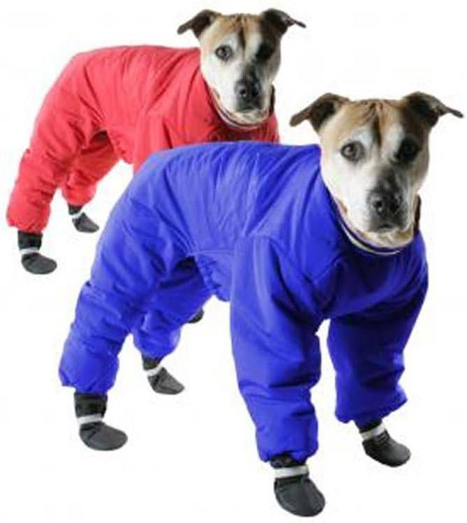 dog snowsuit with feet