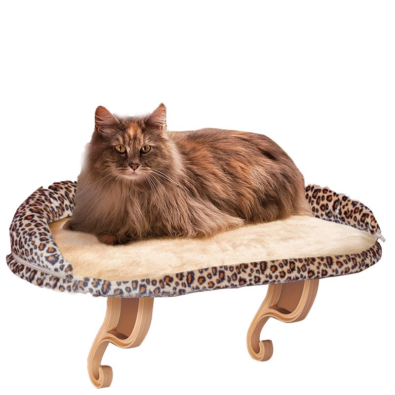 KH Mfg Deluxe Leopard Kitty Sill Window Cat Perch (UTM DISTRIBUTING KH9097 655199090976 Cat Supplies Cat Beds Traditional Cat Beds) photo