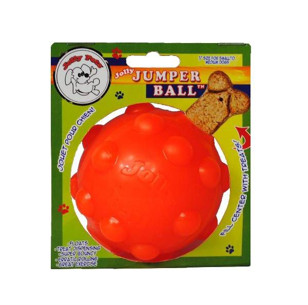 Jolly Pets Orange Jolly Jumper Ball Dog Toy 3 IN