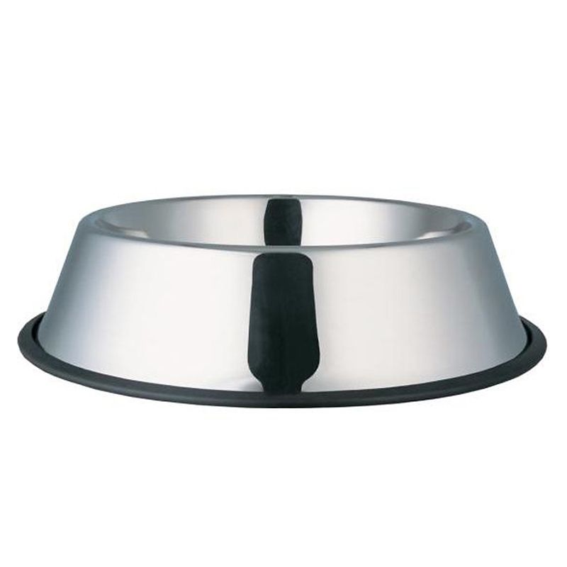 Frisco Long Eared Stainless Steel Dog Bowl, Black, Small: 2 Cup