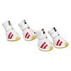 Pet Life White and Red Spring Mesh Dog Shoes