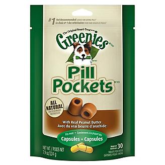 GREENIES DOG PILL POCKETS Peanut Butter Capsules