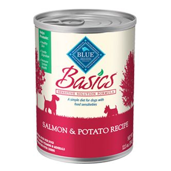 blue salmon and potato dog food