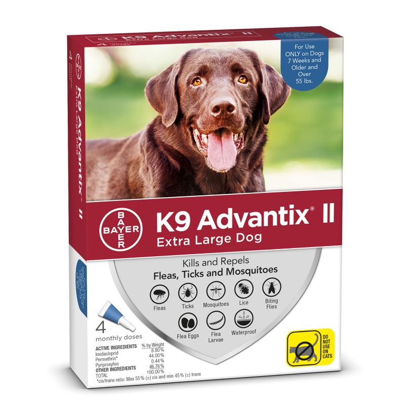 K9 Advantix II for Dogs 4-Month Supply Over 55lb -  004BAY-81520410