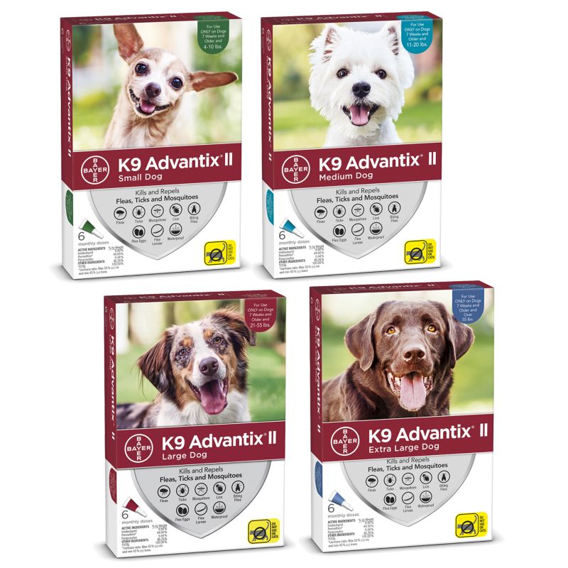 K9 Advantix II for Dogs 12-Month Supply 4-10lb -  UNITED PACIFIC PET