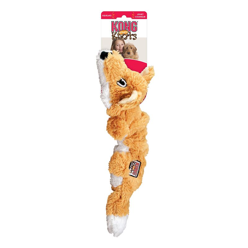 KONG Scrunch Knots Dog Toy MD/LG Fox -  NKS11