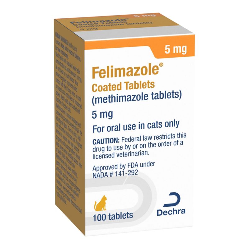 Felimazole for Cats 5 mg 100 Tablets (012PHD01-5 Pet Pharmacy All Pet Pharmacy) photo