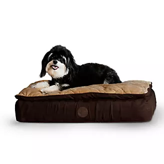 KH Mfg Feather Top Chocolate Ortho Dog Bed