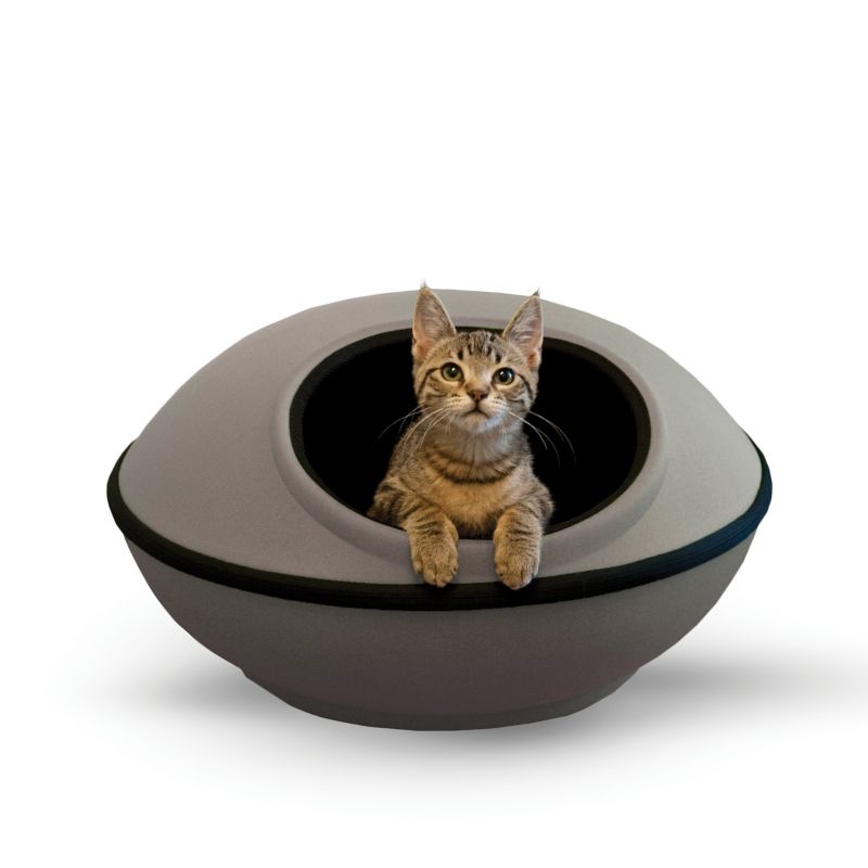 KH Mfg Mod Dream Cat Pod Gray/Black (UTM DISTRIBUTING KH5183 655199051830 Cat Supplies Cat Beds Cat Hideaways) photo