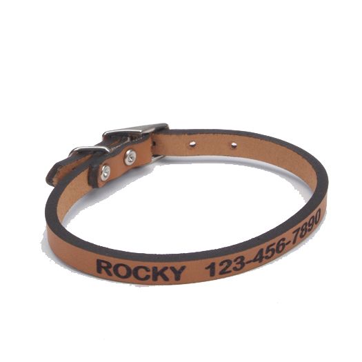 personalized leather dog collars