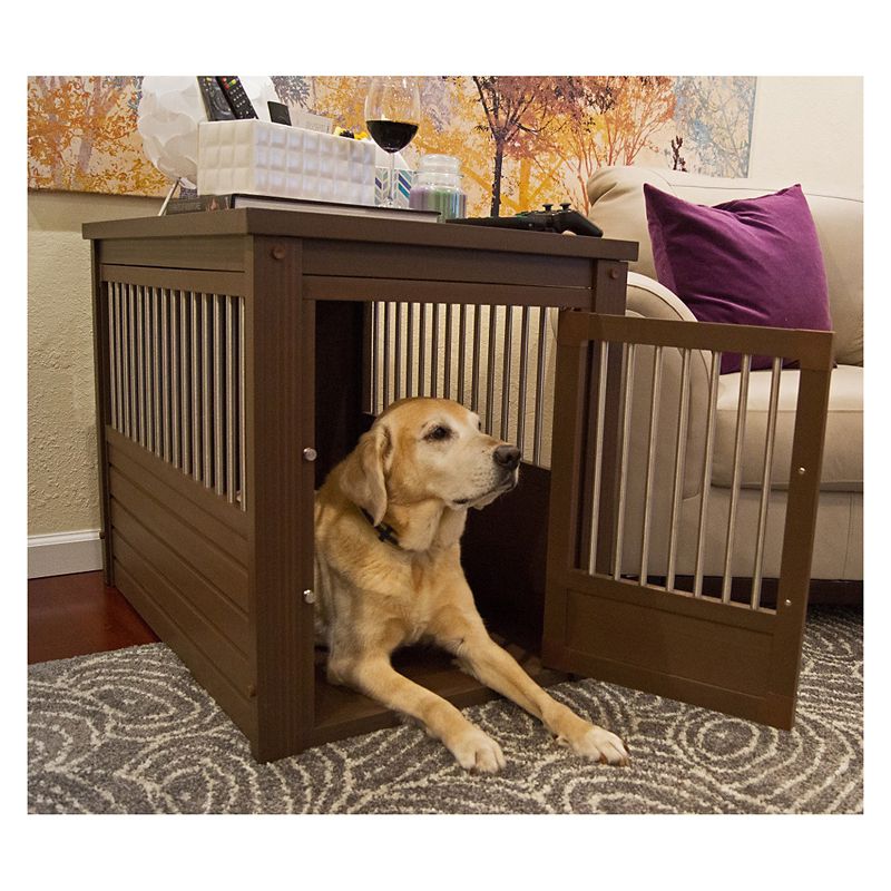 Photos - Pet Carrier / Crate no brand Pinta International, LLC New Age Pet Russet Dog Crate w/ Metal Spindles LG 