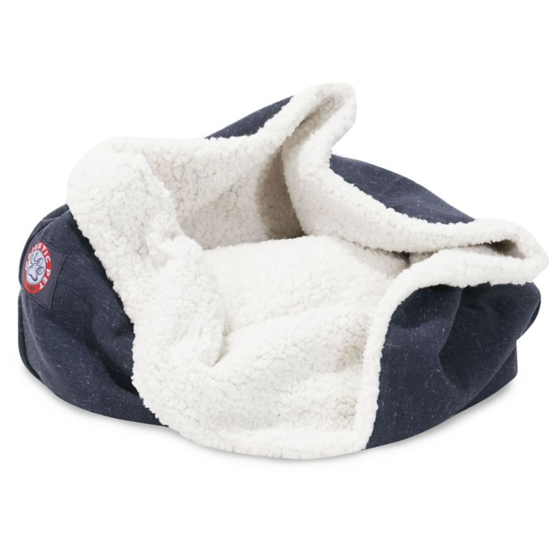 Majestic Pet 17 inch Navy Wales Burrow Pet Bed