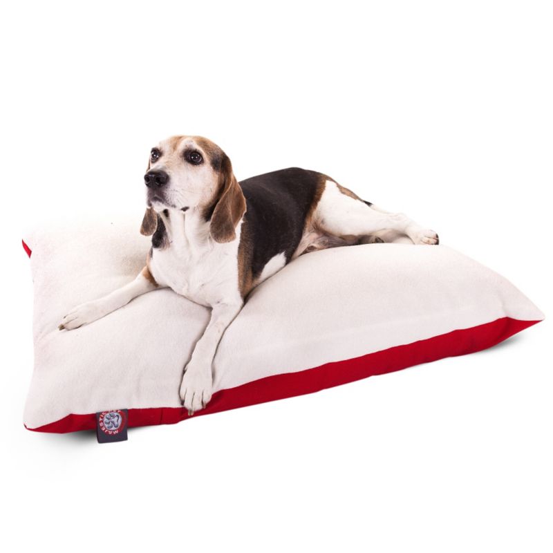 Majestic Pet 788995651413 30x40 Medium Rectangle Pet Bed- Red