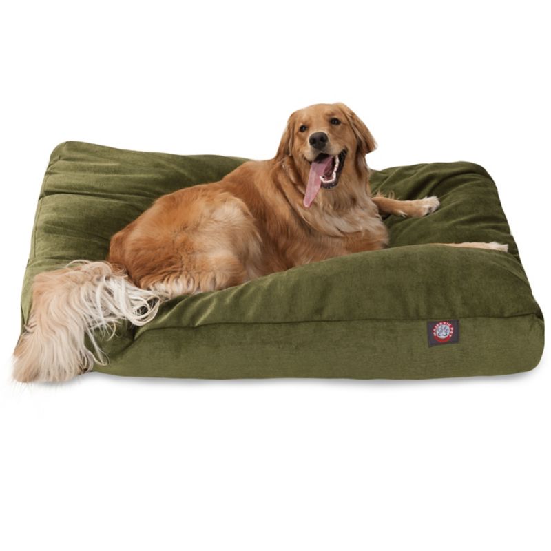 MajesticPet 788995502500 36 x 44 in. Villa Rectangle Pet Bed, Fern