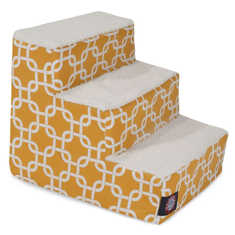Majestic Pet Yellow Links Pet Stairs 3 Step (78899567534 788995675341 Dog Supplies Beds Pet Steps) photo