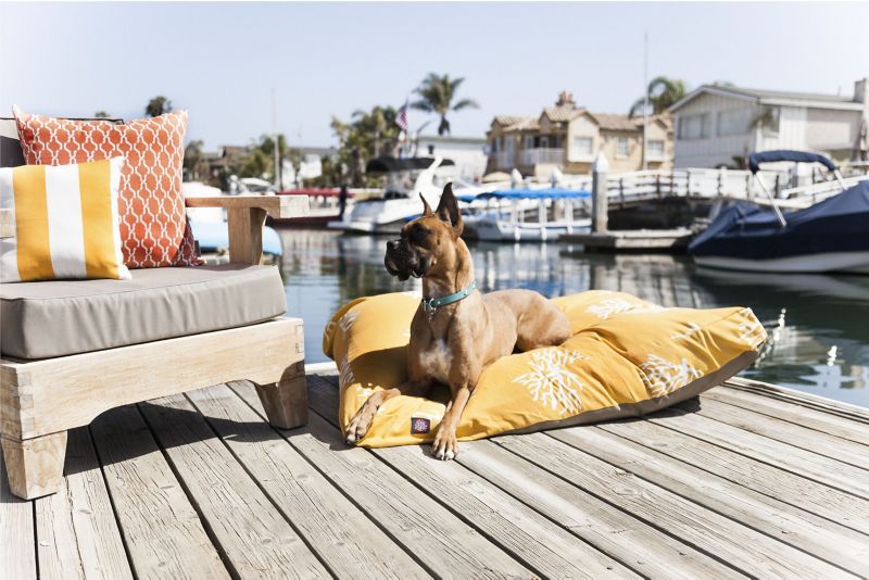 MajesticPet 788995500056 29 x 36 in. Coral Rectangle Pet Bed - Yellow