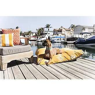Majestic Outdoor Yellow Coral Rectangle Pet Bed