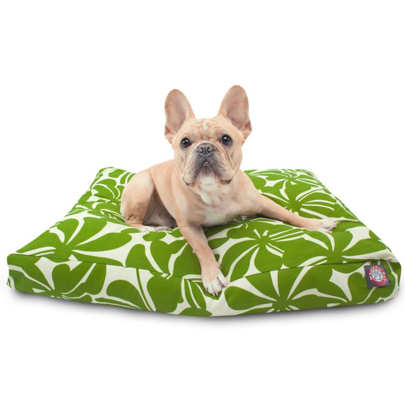 MajesticPet 788995500155 29 x 36 in. Plantation Rectangle Pet Bed, Sage