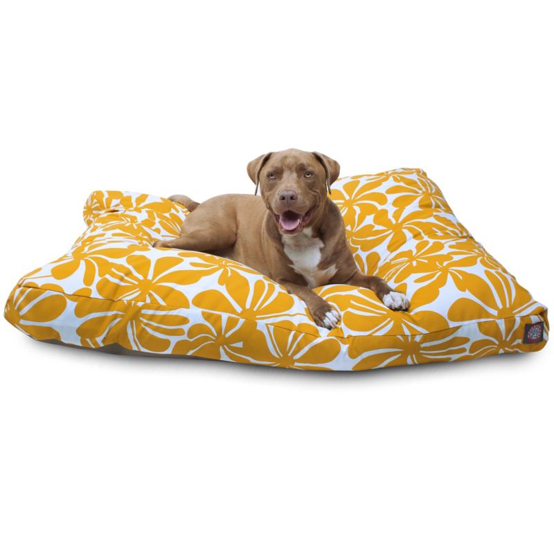Outdoor Yellow Plantation Rectangle Pet Bed MD (78899550216 788995502166 Dog Supplies Beds Outdoor Beds) photo