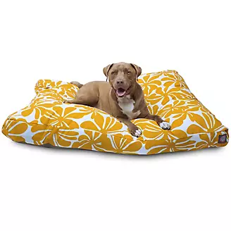 Outdoor Yellow Plantation Rectangle Pet Bed
