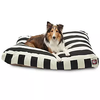 Majestic Outdoor Black Stripe Rectangle Pet Bed