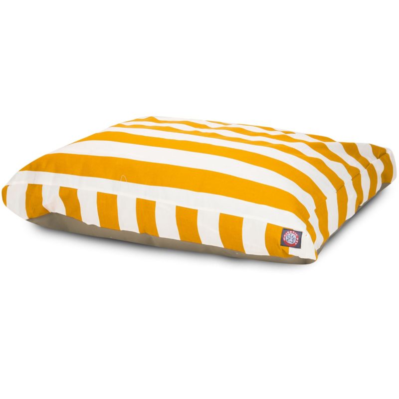 Majestic Outdoor Yellow Stripe Rectangle Pet Bed S (78899550049 788995500490 Dog Supplies Beds Outdoor Beds) photo