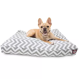 Majestic Outdoor Gray Chevron Rectangle Pet Bed