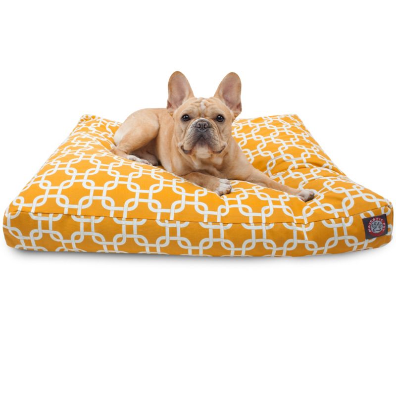 MajesticPet 788995502289 36 x 44 in. Links Rectangle Pet Bed, Yellow