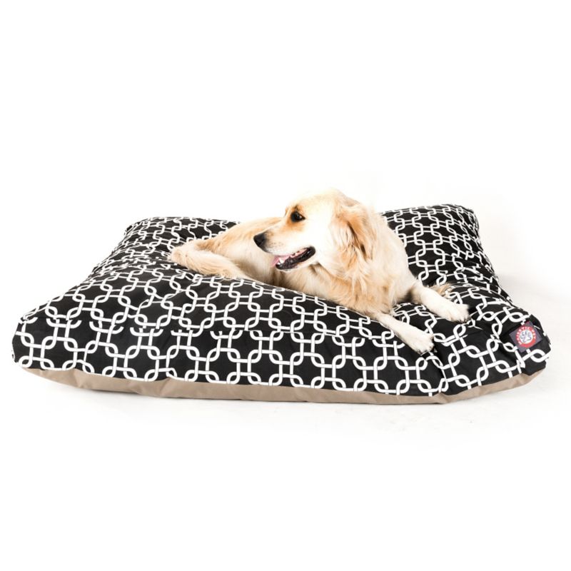 MajesticPet 788995502302 36 x 44 in. Links Rectangle Pet Bed, Black