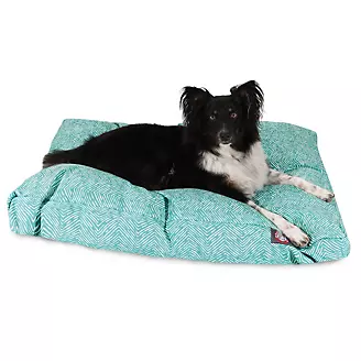 Majestic Outdoor Teal Navajo Rectangle Pet Bed