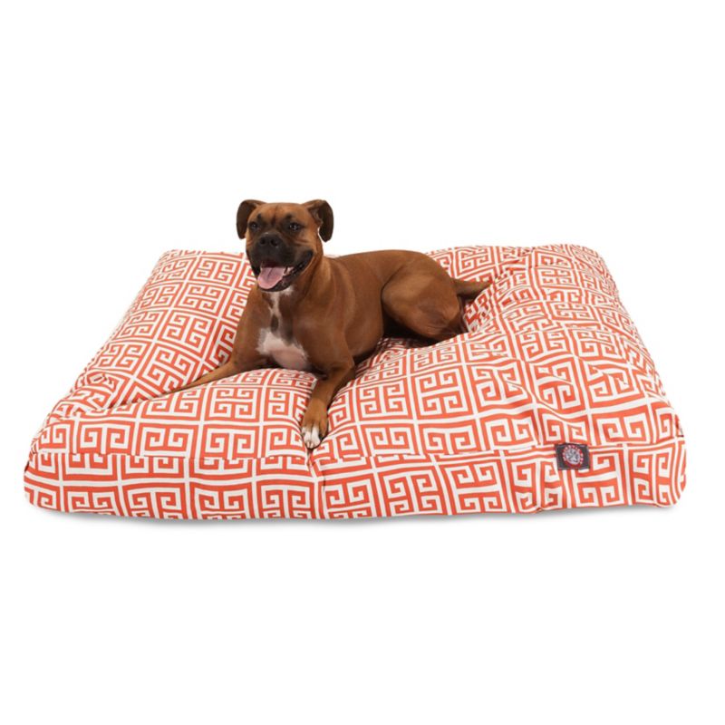 MajesticPet 788995502739 36 x 44 in. Tower Rectangle Pet Bed, Orange