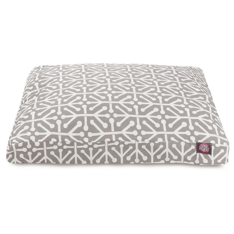 MajesticPet 788995500780 29 x 36 in. Aruba Rectangle Pet Bed, Grey