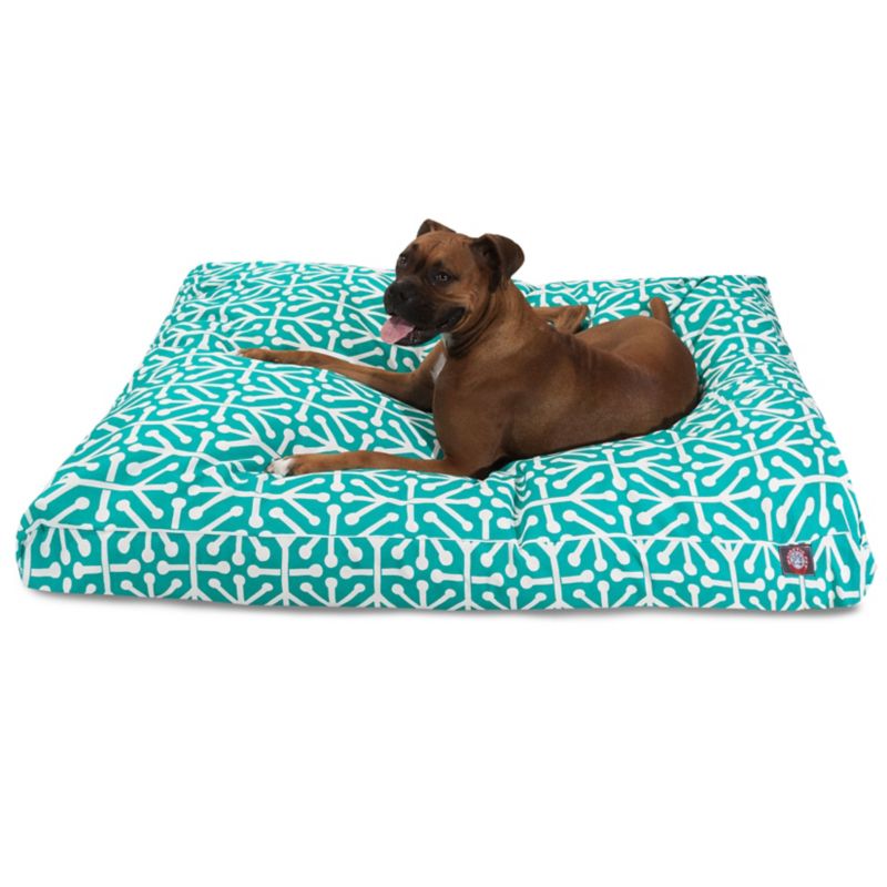 MajesticPet 788995502791 36 x 44 in. Aruba Rectangle Pet Bed, Pacific