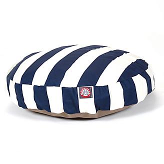 Majestic Pet Outdoor Navy Stripe Round Pet Bed