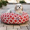 Majestic Pet Outdoor Red Links Round Pet Bed